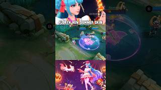 FLORYN NEW SUMMER SKIN  CREDITSaceunyil mlbb mobilegame mobilelegends [upl. by Ahsimaj691]