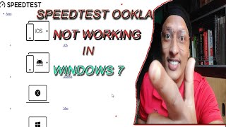 SPEEDTEST OOKLA NOT WORKING ON WINDOWS 7HOW TO SOLVE [upl. by Gnirol]