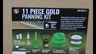 Unboxing 11 Piece Gold panning kit [upl. by Heller441]