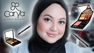 FULL FACE USING ONLY CARYA COSMETICS NISHA EZZATI  CARYA COSMETICS [upl. by Etak]