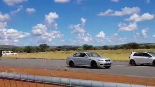 BMW M5 E60 vs VW Golf 7 gti [upl. by Sevein406]