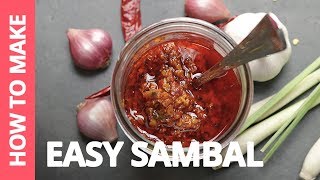 How to make Easy Sambal — Recipe by Plated Asia [upl. by Ashien]