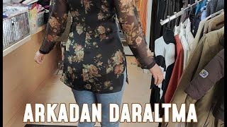 PRATİK ELBİSE DARALTMA 💯 Elbiseyi arkadan daraltmak ✅ Fermuar Takma [upl. by Levana804]