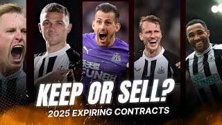 Newcastle United Fans React Keep Or Sell Outofcontract Players 2025  Newcastle Transfers [upl. by Adroj]