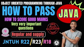 JAVAImportant questionHow to passBtech 2nd yearR22Jntuh [upl. by Chilcote495]