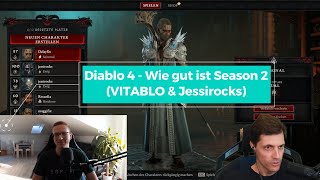 Diablo 4 Wie gut ist Season 2 mit VITABLO amp jessirocks [upl. by Htiffirg640]