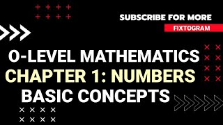 CAIE OLevel Mathematics  Chapter 1 Numbers  Basic Concepts  UrduHindi [upl. by Milas]