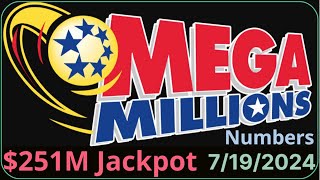 Mega Millions Winning Numbers 19 July 2024 Today Mega Millions Drawing Result Friday 7192024 [upl. by Noemi]