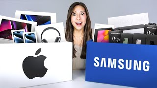 I Bought APPLE vs SAMSUNG Mystery Boxes [upl. by Otti]