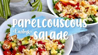 Gezonde en vullende parelcouscous salade  Eiwitrijk [upl. by Anadroj663]