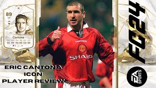 Eric Cantona  89  Icon Player Review  EA FC24 Ultimate Team [upl. by Chariot]