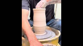 Throwing a 6 lb vase on the potter’s wheel [upl. by Queenie]