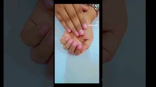 Gel polish nails 💅 straightening nailart [upl. by Efrem]