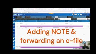 How to add note and forward an eFile in eOffice Application [upl. by Ellatsirhc]