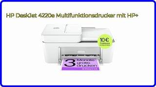 BEWERTUNG 2024 HP DeskJet 4220e Multifunktionsdrucker mit HP WESENTLICHE Einzelheiten [upl. by Ytomit]