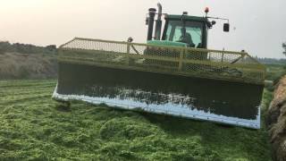 Packing silage with JD9320 in Alberta [upl. by Mlawsky829]