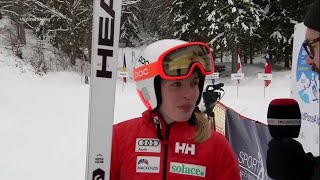 Frederique Turgeon Super G Interview  2019 WPAS Championships [upl. by Adamok]