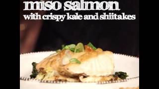 Full Plate with Katie amp John  Miso Salmon with Crispy Kale amp Shiitake Mushrooms Recipe [upl. by Htebirol]