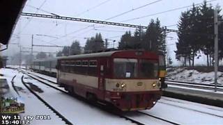 Czeskie koleje w Lichkovie Czech railway in Lichkov Tschechische Eisenbahn in Lichkov [upl. by Meggy]