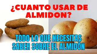 Todo lo que necesitas saber sobre el almidón 🟢 ¿Qué es el almidón ¿cuanto usar de almidon [upl. by Sicular]