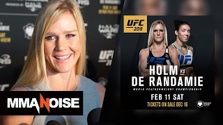 Holly Holm Talks Headlining UFC 208 Pressures of Being quotJust Hollyquot  MMA Noise [upl. by Bambi267]