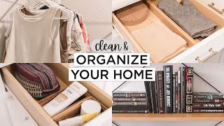 Minimalist HOME ORGANIZATION Tips  Hacks For A Clean  Organized Home [upl. by Auop]