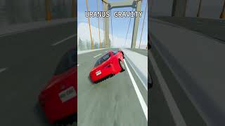 Car Jump at different gravity BeamNG Drive shorts [upl. by Stock340]