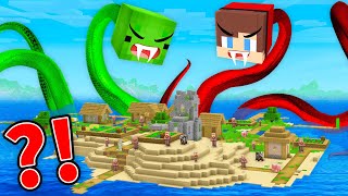 Mikey and JJ SNAKES Attacked The Island in Minecraft Maizen [upl. by Terrel724]