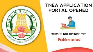 TNEA counselling 2024 application portal open  Website not opening  Confusion solved [upl. by Gytle970]