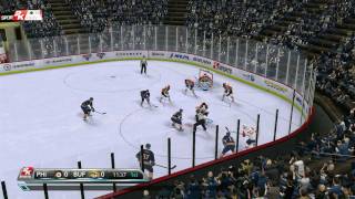 NHL 2K10 franchise FLYERS vs SABRES 201112 season 1080p [upl. by Naitsirhk]