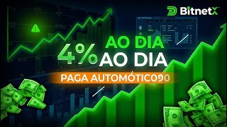 4 ao dia fixo  paga automático  BITNET X [upl. by Donna]