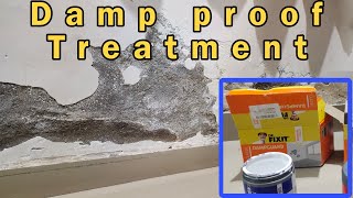 How to repair damp wall   DrFIXIT  wall waterproofing  treatment on wall dampness  drfixit [upl. by Nahtanha]