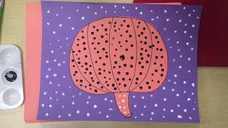 How to make a Yayoi Kusama Pumpkin [upl. by Ydnarb]