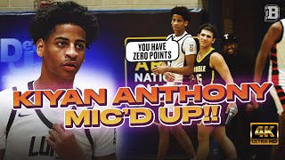 We micd up New Yorks No 1 player Kiyan Anthony  FULL GAME HIGHLIGHTS [upl. by Niawtna]