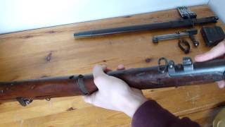 WW1 Lee Enfield Rifle Disassembly Pt2 [upl. by Yob439]