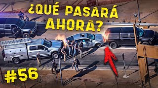 Persecuciones policiales en EEUU pone en peligro al perseguidor y a los automovilistas [upl. by Eimmas]