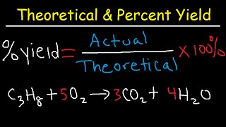 How To Calculate Theoretical Yield and Percent Yield [upl. by Kreegar]