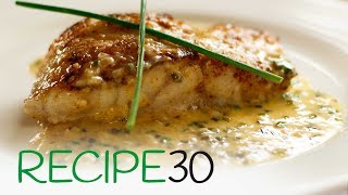 White Fish with beurre blanc chive sauce [upl. by Jessi]