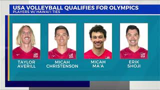 USA Volleyball team including former members of Hawaii Mens Volleyball November 15 2023 [upl. by Nahtnamas]