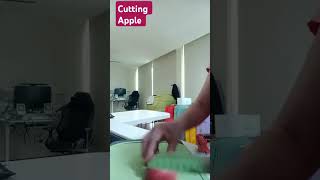 Cutting apple ASMR satisfying youtubeshorts viralvideo trending short [upl. by Asertal]