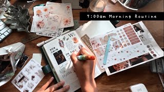 7am Morning Plan and Journal ROUTINE  No music no speaking [upl. by Lumbard]