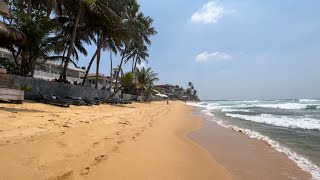 Hikkaduwa Beach Walk  Sri Lanka [upl. by Inerney]