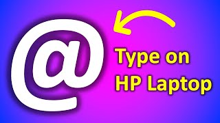 How To Type At The Rate In HP Laptop [upl. by Zetta]