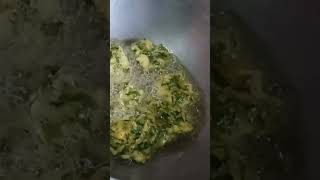 Adhunik moja r recipe tela kochu r patar pokora recipe cookingchannel [upl. by Acisej579]