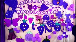 🔮💜PURPLE DAY CELEBRATIONS 2024 VICTORY PUBLIC SCHOOL ALENCODE PURPLE COLOUR DAY purple [upl. by Karlens428]