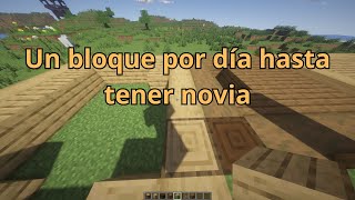 Construyendo una Casa hasta tener Novia con un bloque por dia en Minecraft  Dia 220 [upl. by Glover]