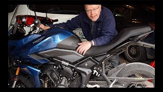 Triumph Tiger Sport 660 Chain Adjustment [upl. by Sower]