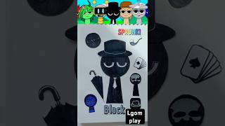 🌈diy sticker🌈 인크레디박스 스프런키 블랙 스티커 Incredibox SPRUNKI Black diy sticker sticker [upl. by Egedan907]