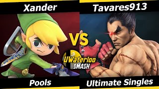 UWaterloo SSBU S24w12 Pools  Xander Toon Link Ice Climbers vs Tavares913 Kazuya [upl. by Casia855]