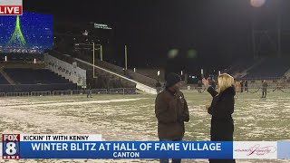 Canton Football Hall of Fame transformed into Winter Wonderland [upl. by Fiel396]